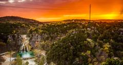 Turner Falls Sunset in the Arbuckle Mountains of Oklahoma
