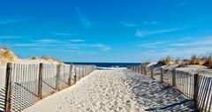 Sandy beach in NJ