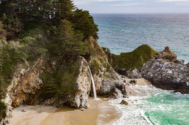 McWay Falls and Waterfall House Ruins