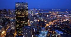 Night view of Boston